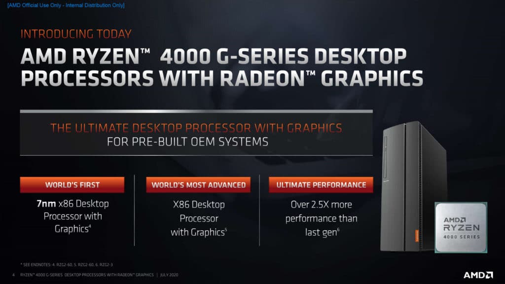 Image 6 : AMD dévoile ses APU Ryzen 4000 et Athlon 3000