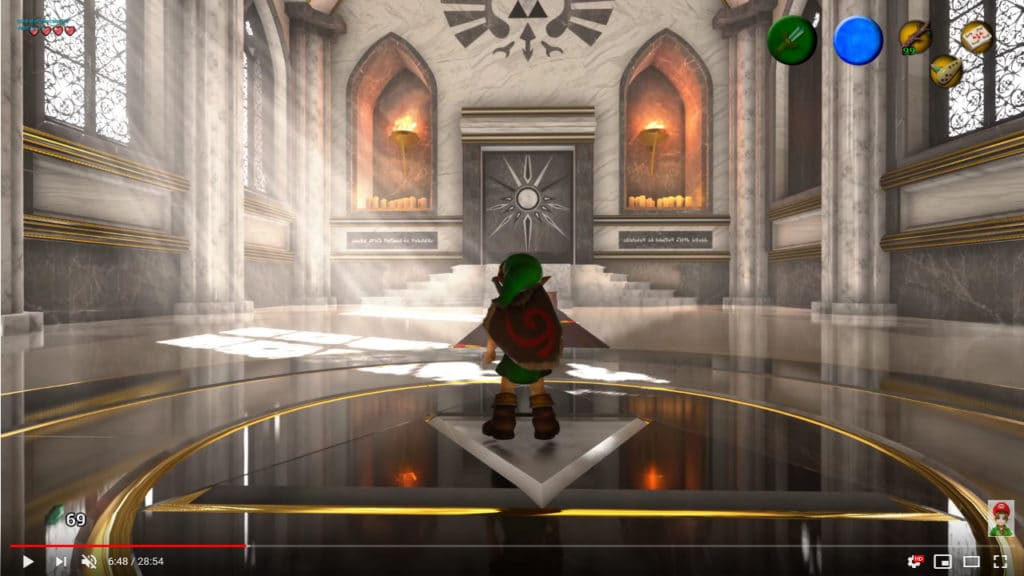 Image 1 : Le remake de Zelda : Ocarina of Time réalisé par CryZENx sous Unreal Engine 4 s’illustre en vidéo