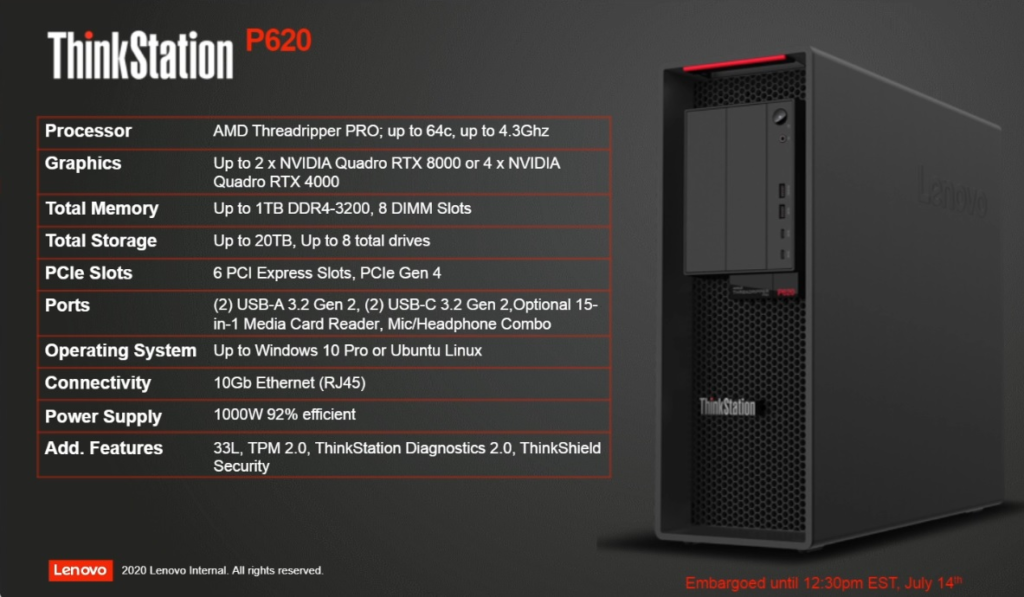 Image 1 : AMD officialise ses Ryzen Threadripper Pro : 4 processeurs, de 12 à 64 cœurs