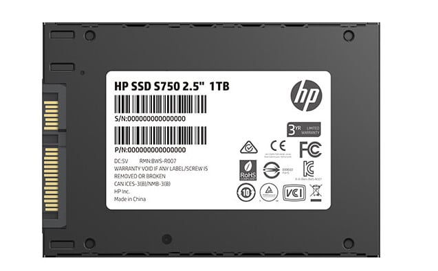 Image 2 : HP lance ses SSD S750 avec mémoire flash NAND 3D 96 couches