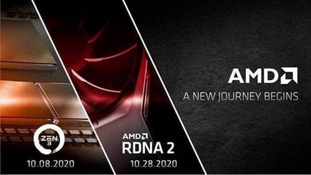 Image 1 : AMD nous donne rendez-vous en octobre pour parler Ryzen 4000 Vermeer et RX 6000