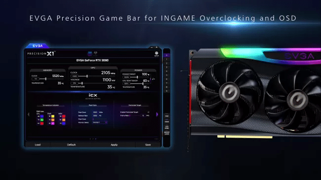 Image 1 : EVGA montre une GeForce RTX 3090 FTW3 avec une fréquence GPU de 2,1 GHz