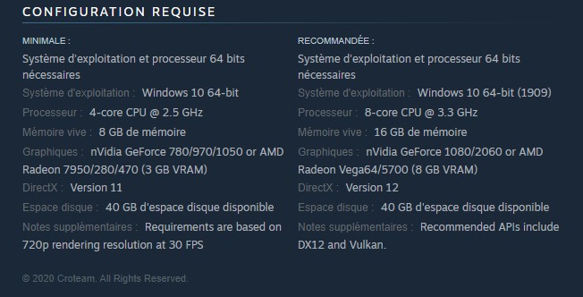 Image 2 : Serious Sam 4 dévoile ses configurations minimale et recommandée