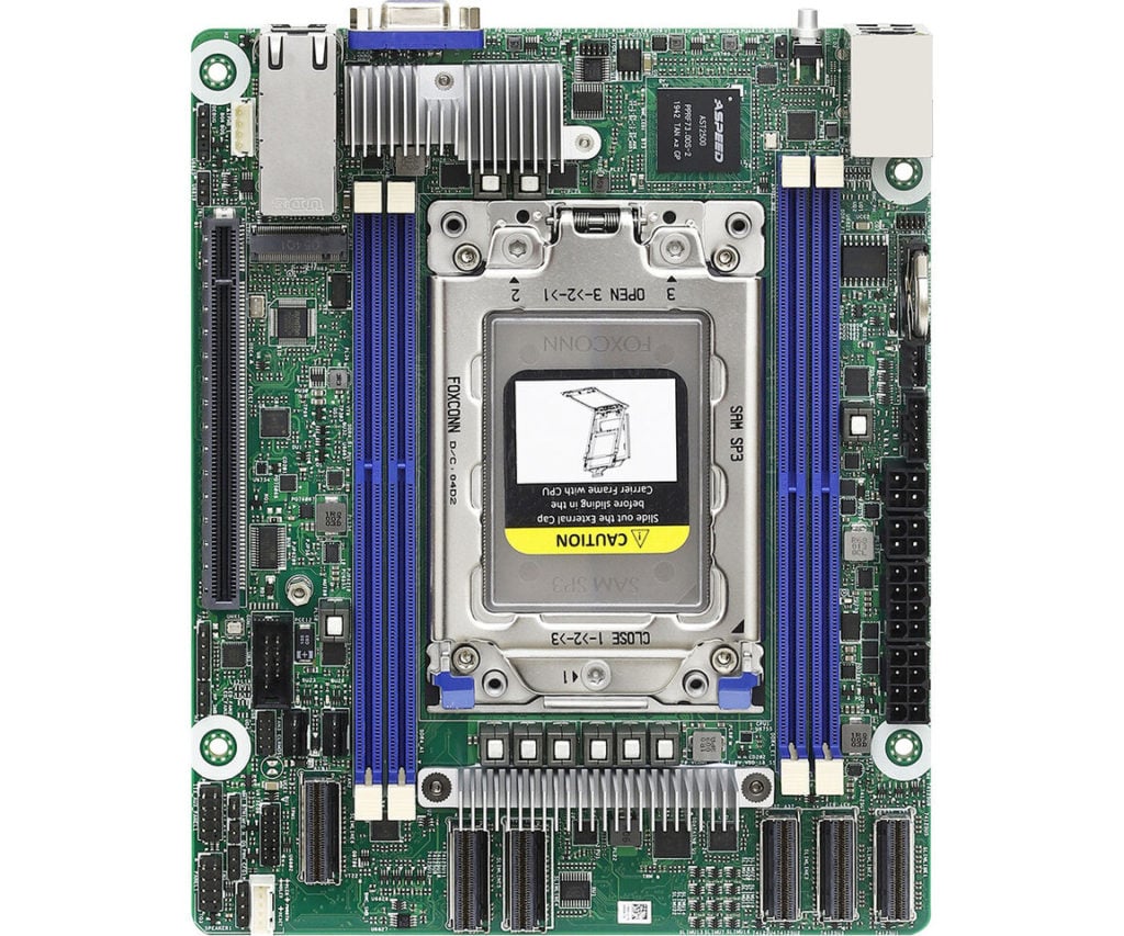 Image 1 : ASRock a conçu une carte mère ‘Deep’ Mini-ITX pour les processeurs EPYC d’AMD