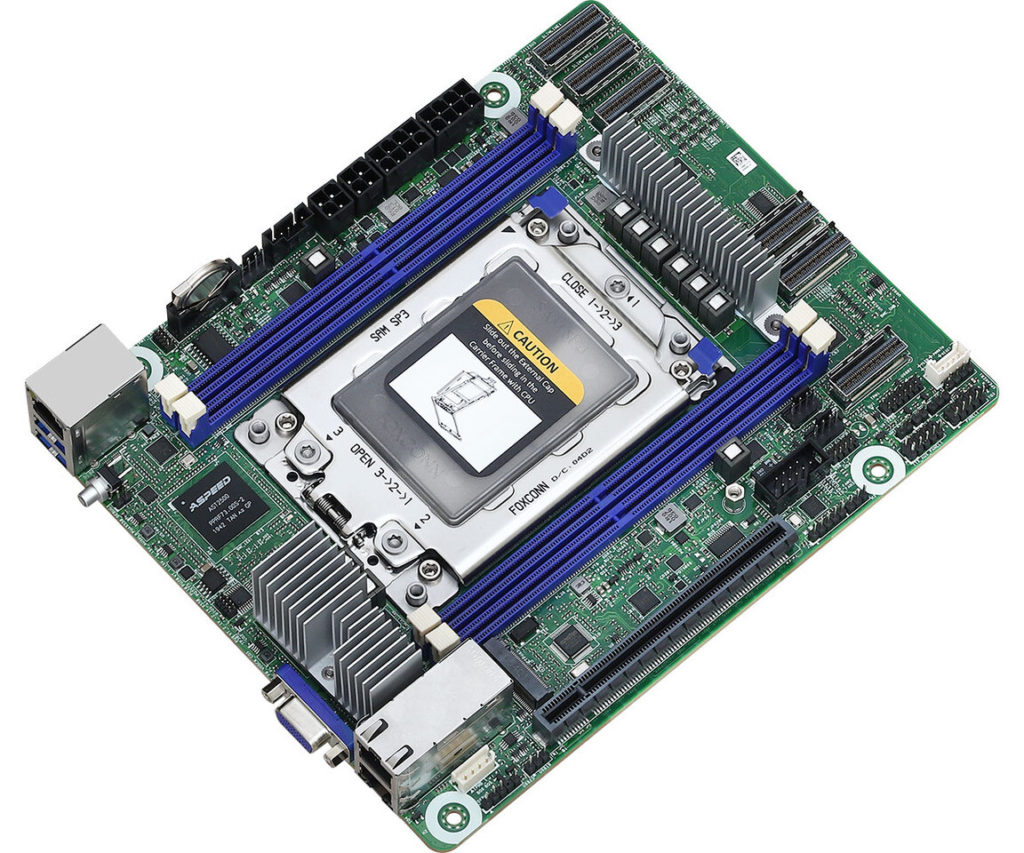 Image 2 : ASRock a conçu une carte mère ‘Deep’ Mini-ITX pour les processeurs EPYC d’AMD