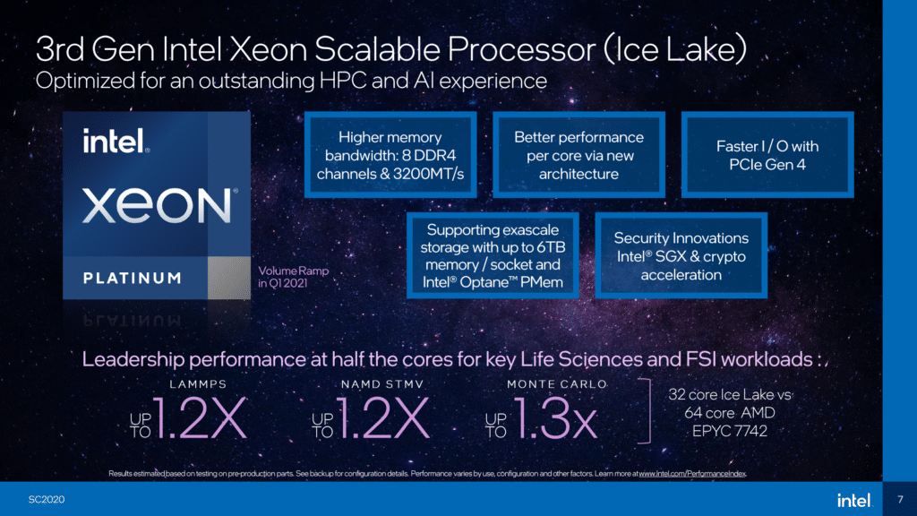 Image 2 : Selon Intel, un processeur Ice Lake-SP à 32 cœurs est meilleur qu’un processeur AMD EPYC à 64 cœurs