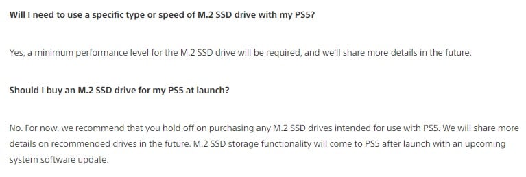 Image 2 : PlayStation 5 : pas de support des écrans 1440p, ni d’installation de jeux PS5 sur des dispositifs USB
