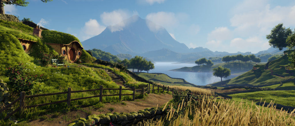 Image 1 : La Comté du Seigneur des Anneaux modélisée sous Unreal Engine 4