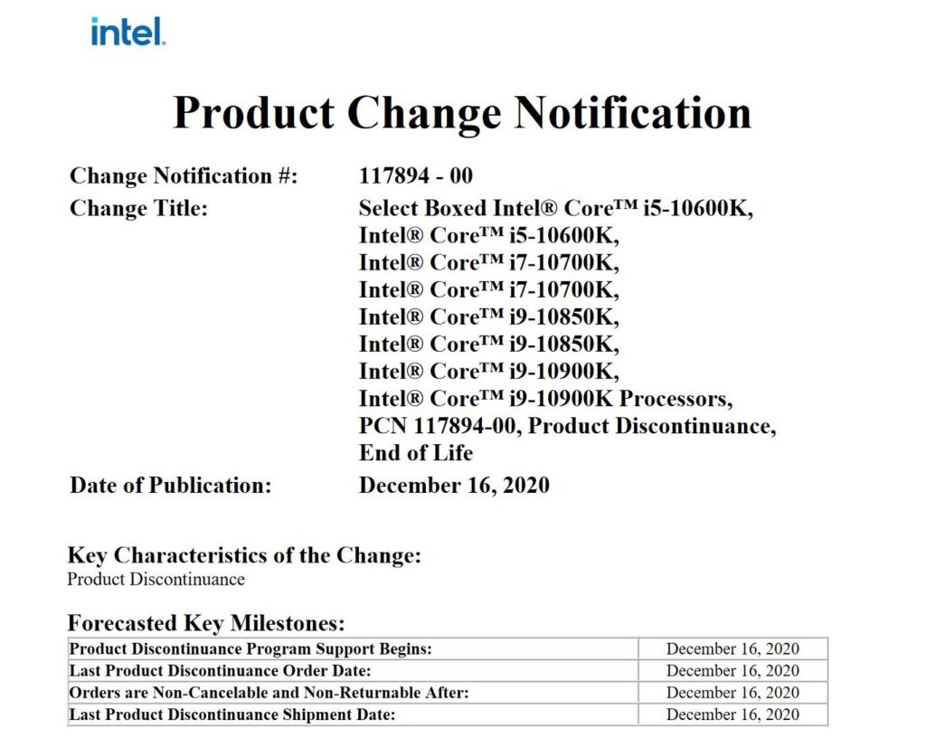 Image 1 : Fin de mission pour les processeurs Intel Avengers Edition