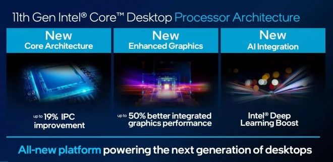 Image 2 : Intel détaille sa gamme Rocket Lake-S : le Core i9-11900K annoncé supérieur au Ryzen 9 5900X dans les jeux