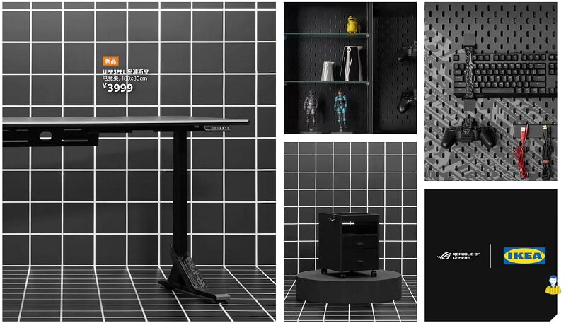 Image 4 : La gamme de produits Ikea / Asus ROG dévoilée