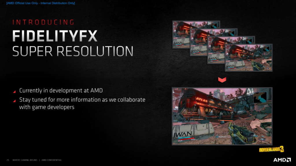 Image 1 : Le FidelityFX Super Resolution d’AMD arriverait au printemps